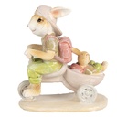 Statua Decorativa Conigli Marrone Verde 11x6x12 cm