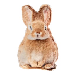 [TW0627] Cushion Rabbit Brown White 13x5x22 cm