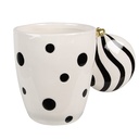 Mug White Black 14x9x10 cm / 350 ml
