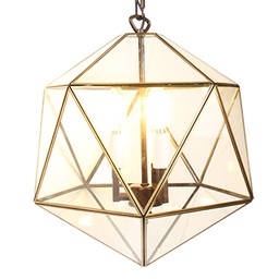 [5LL-9346] Suspension Transparent 40x40x145 cm E14/max 3x40W