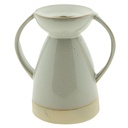 Bougeoir Beige 9x7x9 cm