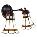 Wall Lamp Tiffany White, Red 30x23x23 cm E14/max 2x25W