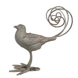 [6Y5589] Decoration Bird Green 17x10x20 cm