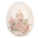 Decoration Egg Beige Pink Ø 10x12 cm