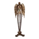 Decoration Angel Brown Green 17x15x54 cm