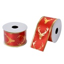 Ruban Rouge Couleur or 5 cm x 2.7 m
