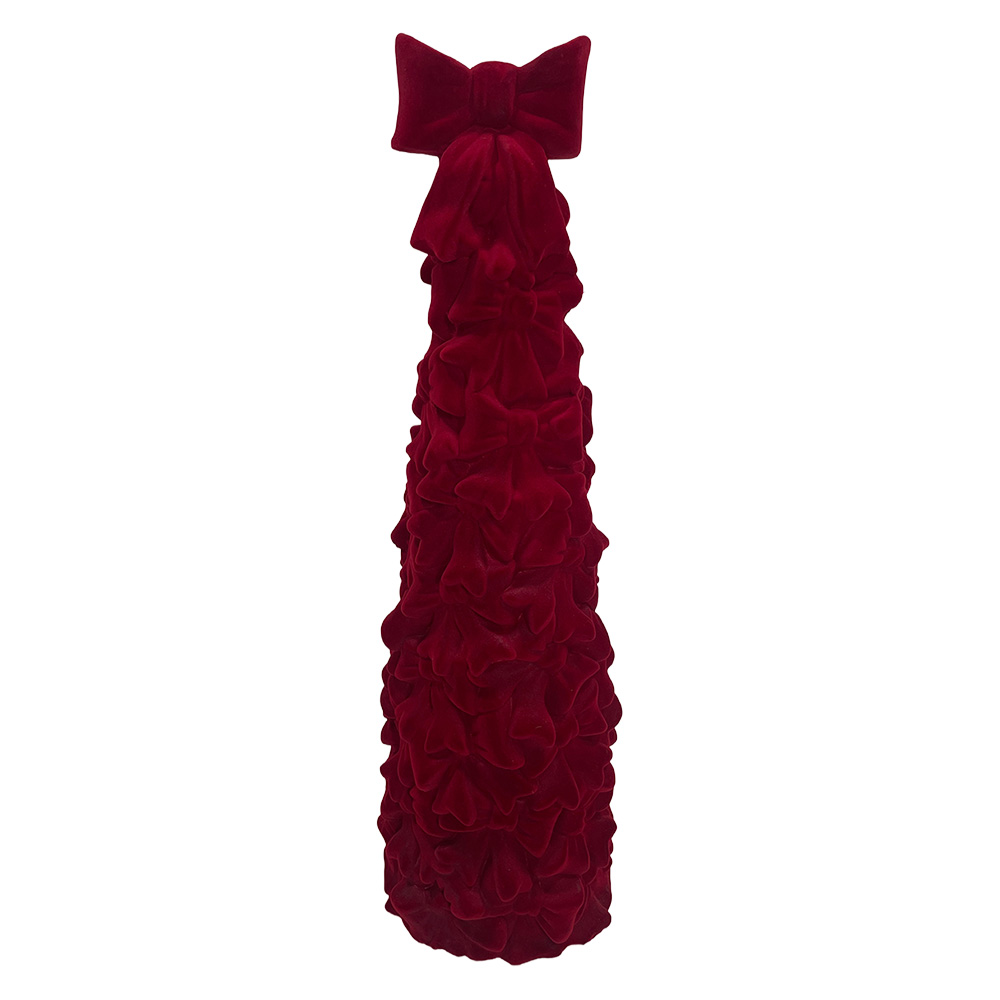 Christmas Decoration Christmas Tree Red 19x18x60 cm