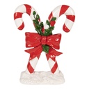 Décoration canne à sucre Rouge Blanc 19x8x25 cm