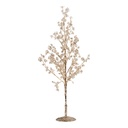 Arbre de décoration Couleur or Transparent 9x9x50 cm