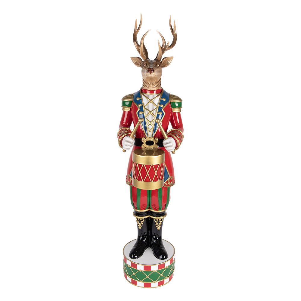 Decoratie rendier 25x22x82 cm