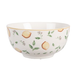 [LELBO] Bol de soupe Blanc Jaune Ø 14x7 cm / 500 ml