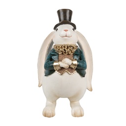 [6PR5157] Decoratie konijn 14x13x23 cm