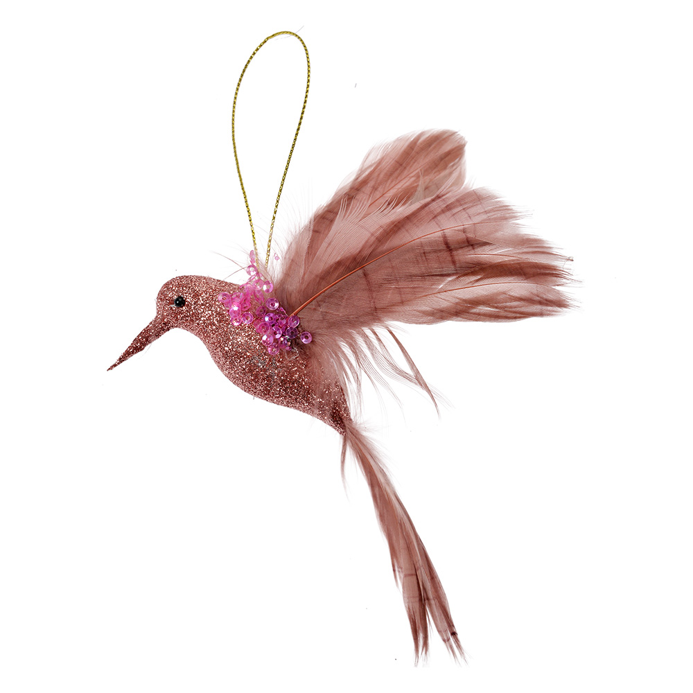 Décoration de Noël Pendentif Oiseau Rosa 10x4x10 cm
