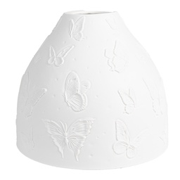 [6LAK0546] Paralume Bianco Ø 15x12 cm