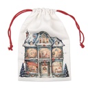 Gift bag White Green 13x1x20 cm