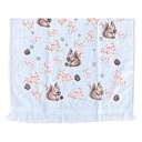 Guest Towel White Brown 40x66 cm