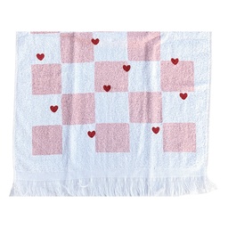 [CT041] Serviette d'invité Blanc Rose 40x66 cm