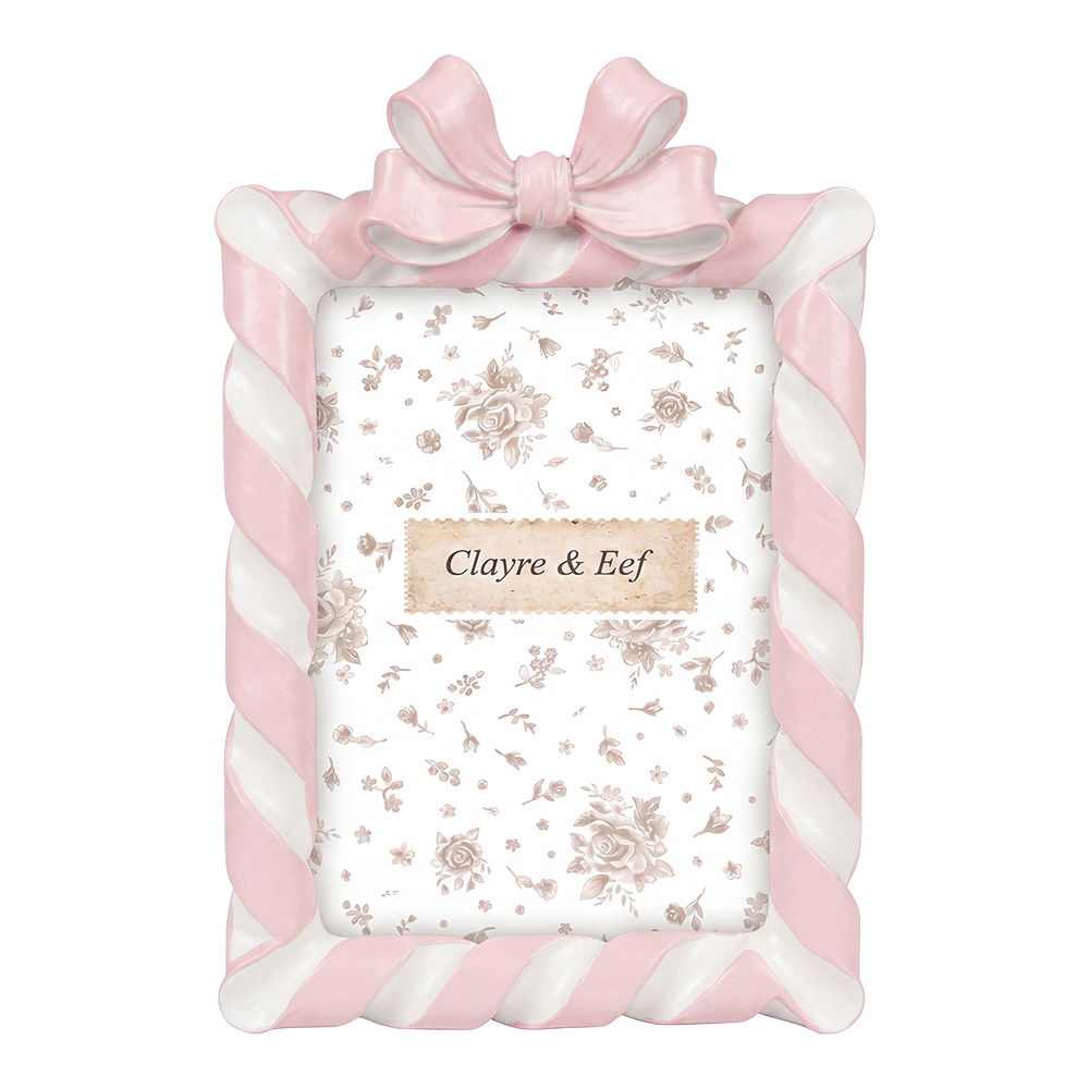 Picture Frame Pink White 16x4x24 cm / 13x18 cm