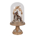 Cloche en Verre Or Ø 14x29 cm