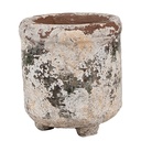 Vaso Porta Pianta Beige Verde Ø 9x10 cm