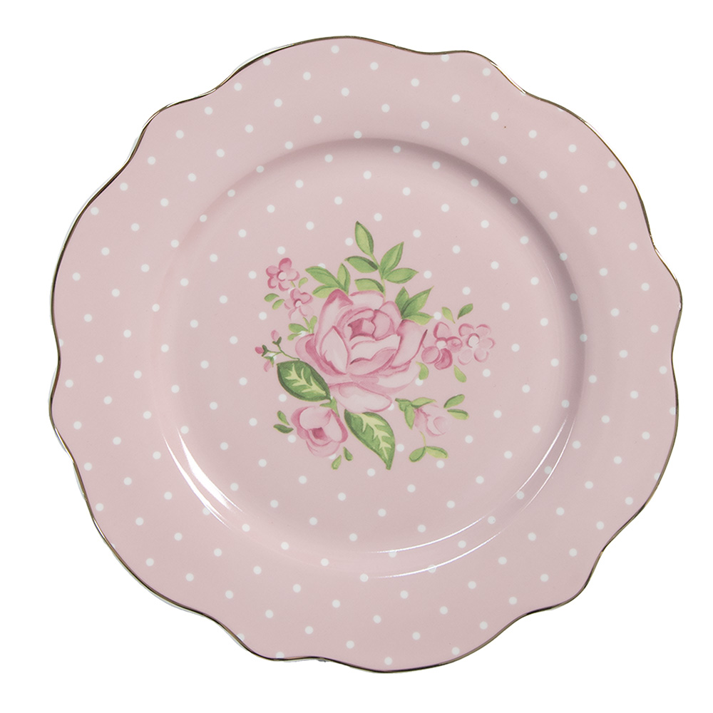 Assiette pour le Petit Déjeuner Rose Ø 20x2 cm
