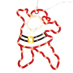 [6LMB0006] Lampada a parete Rosso Bianco 31x3x33 cm
