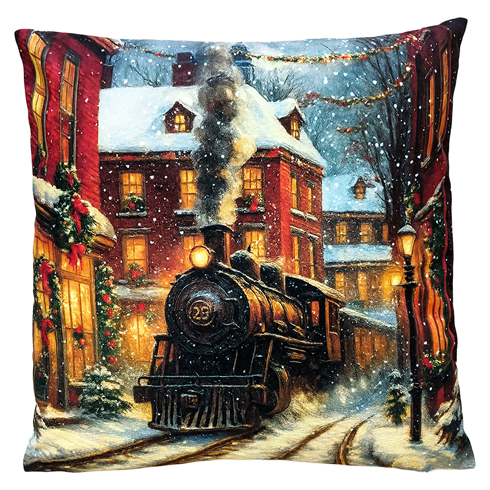 Coussin rempli Bleu Marron 45x45x4 cm