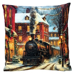 [KG023.209] Cuscino imbottito Blu Marrone 45x45x4 cm
