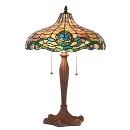 [5LL-1208] Lampe de table Tiffany Ø 41x60 cm E27/max 2x60W
