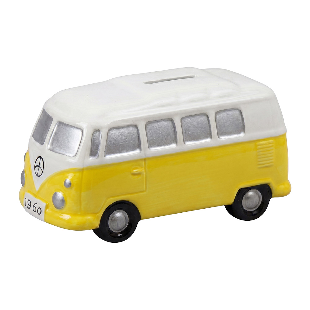 Spardose Bus Blau Weiß 13x6x7 cm