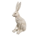 Decoration Statue Rabbit White 8x5x13 cm