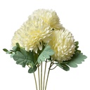 Branche de décoration avec fleurs Blanc Vert 22x14x43 cm