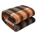 Throw Blanket Beige Brown 180x200 cm
