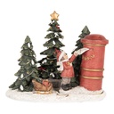 Décoration enfant à boîte aux lettres LED Rouge Vert 16x12x14 cm