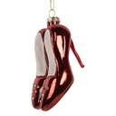 Palla di natale Rosso Bianco 6x6x10 cm