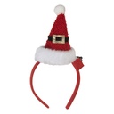Bande de cheveux avec Bonnet de Père Noël avec LED Rouge 12x7x27 cm