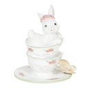 Deko Kaninchen Mehrfarbig 12x12x15 cm