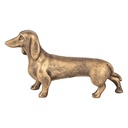 Decorativa Cane Marrone Bronzo 14x4x8 cm