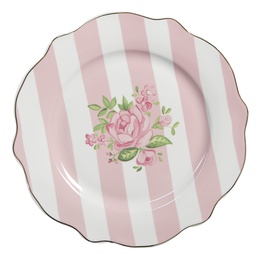 [SWRDP-2] Geschirr Frühstuckteller Rosa Ø 20x2 cm