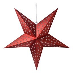 [6PA0512XLR] Decoratie ster 90x20x90 cm