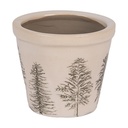 Flower Pot Inside Beige Green Ø 8x7 cm