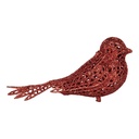 Décoration de Noël Oiseau Rouge 16x6x6 cm