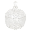 Bonbonniere with lid Transparent Ø 10x13 cm
