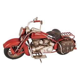 [6Y6236] Decorative Miniature Motorbike Red 28x10x15 cm