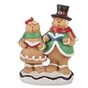 Decorazione uomini di pan di zenzero Marrone Bianco 10x6x13 cm
