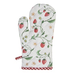 [WIS44] Gant de four Blanc, Rouge, Vert 18x30 cm