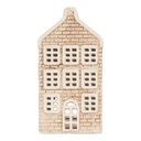 Portacandele Natale Casette Beige Verde 9x10x19 cm