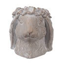 Flower Pot Inside Rabbit Beige Gold colored 16x18x18 cm