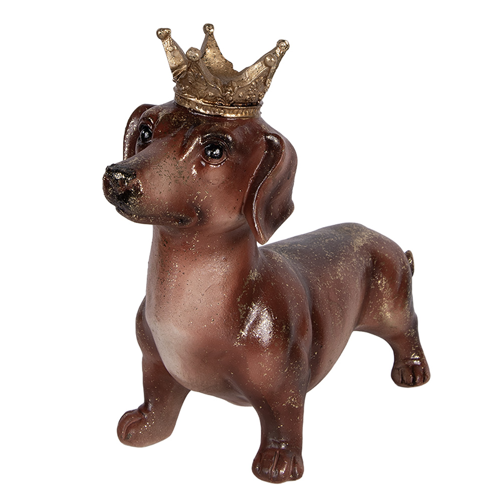 Decoratie hond 35x14x28 cm