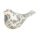 Decoration Bird Beige Green 22x9x12 cm